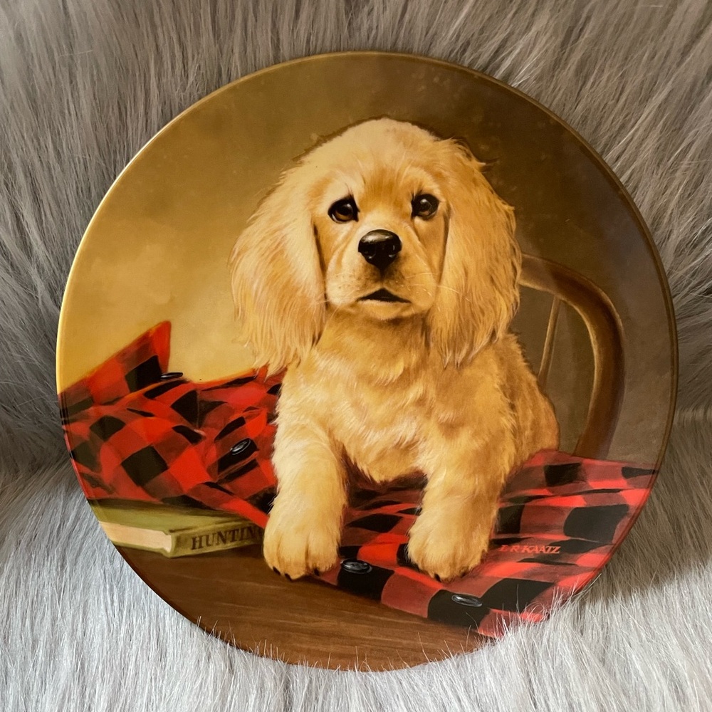 Vintage 1988 Cocker Spaniel Collectors Plate